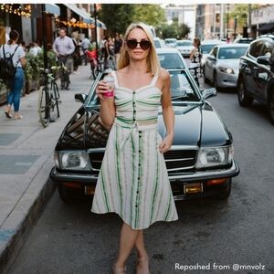 Baracoa striped skirt size 4 from Anthropologie